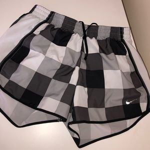 Nike checkered athletic shorts
